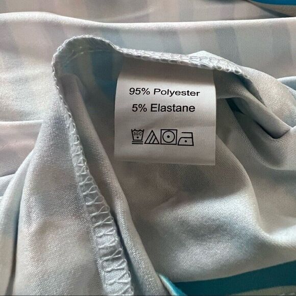 Colorful Striped Drop Shoulder Tee (Pastel Long Sleeve) Oversized Womens Top XS - Picture 8 of 8